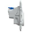 Prise de courant OVALIS 2P+T 16 A affleurant bornes automatiques blanc SCHNEIDER ELECTRIC S320052 photo du produit Secondaire 3 S