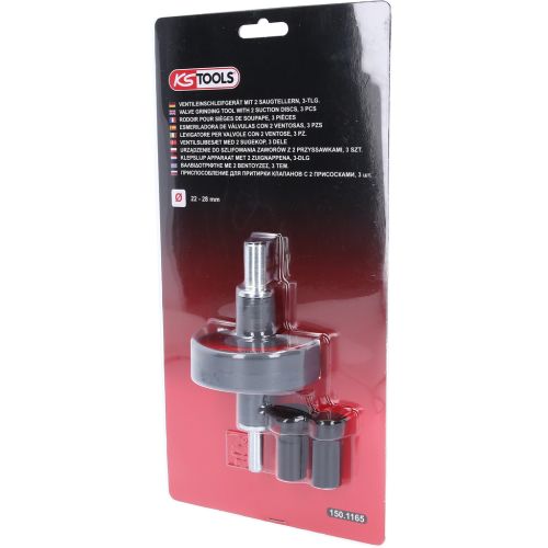 Outil de rodage de si&egrave;ge de soupape 3 pi&egrave;ces KS TOOLS 150.1165 photo du produit Secondaire 4 L