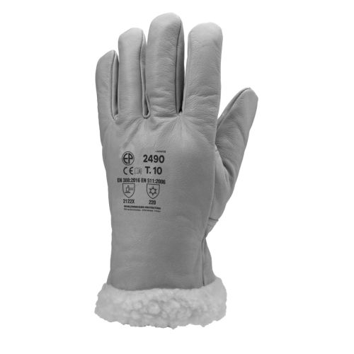 Gant américain ISLANDE EUROTECHNIQUE thermique fourré cuir jaune T10 - COVERGUARD - 2490 pas cher Secondaire 1 L