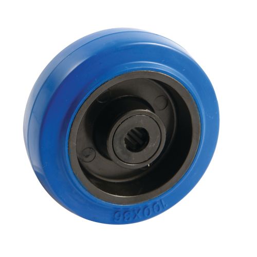 Roue non tachante bleue 125mm - AVL - 207358A pas cher Principale L