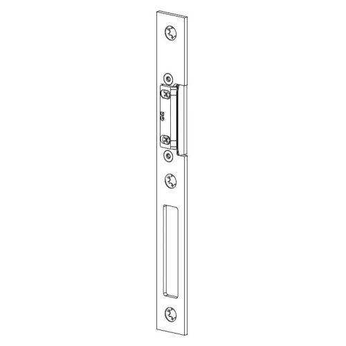 Gâche centrale alu réglable têtières 24 mm gauche FERCO 6-37368-01-L-1 photo du produit Principale L