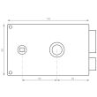 Serrure monopoint KESO 4000S Omega horizontale tirage cylindre de 45 droite Héraclès 120300-30-1APR photo du produit Secondaire 10 S