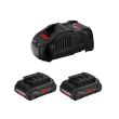 Pack de 2 batteries Bosch Procore 18 V 4 Ah + chargeur GAL 1880 CV photo du produit