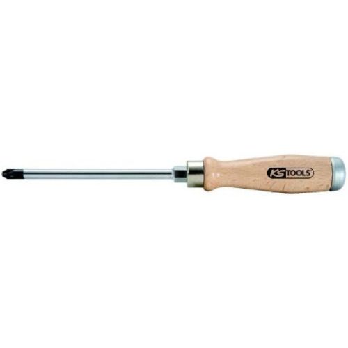 Tournevis ergotorque Pozidriv Boismax lame traversante entraînement 6 pans PZ1 KS TOOLS 300.1071 photo du produit