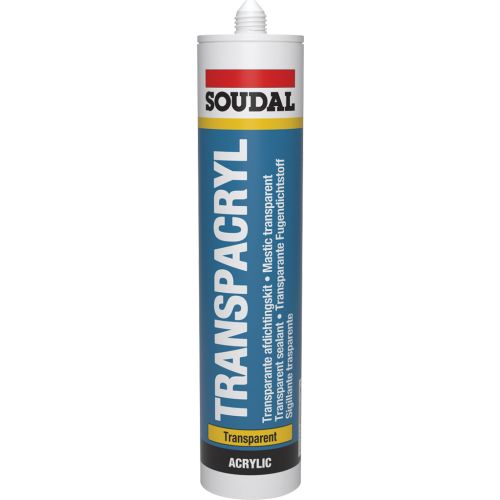 Mastic Transpacryl acrylique transparent cartouche 310 ml SOUDAL 102901 photo du produit Principale L