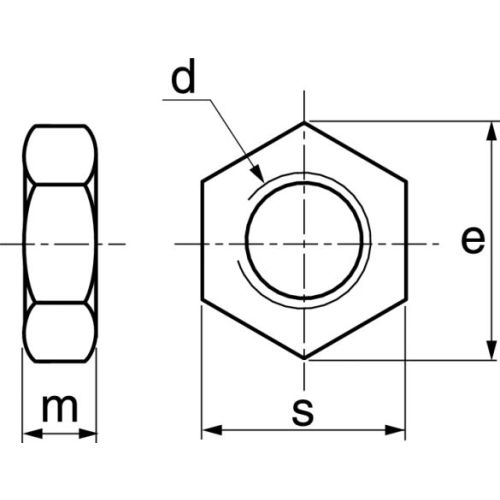 Écrou bas contre écrou A4 DIN 439 M12 boîte de 100 - ACTON - 6460312 pas cher Secondaire 2 L