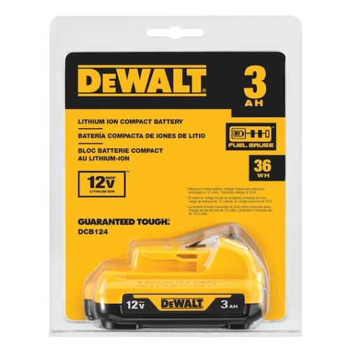 Batterie XR 12 V 3 Ah Li-Ion DEWALT DCB124-XJ photo du produit Secondaire 3 L