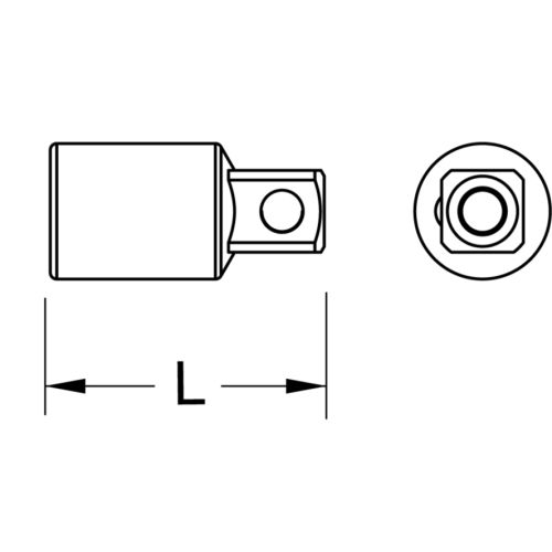 R&eacute;ducteur BRONZEPLUS 1'' 75 mm KS TOOLS 963.1050 photo du produit Secondaire 1 L