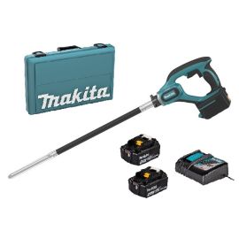 Vibreur &agrave; b&eacute;ton LXT 18V + 2 batteries 4 Ah + chargeur + coffret - MAKITA - DVR350RME photo du produit Principale M
