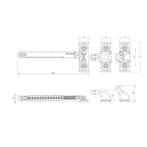 Entrebâilleur de fenêtre STICKAIR PVC blanc SOCONA G1 photo du produit Secondaire 2 L