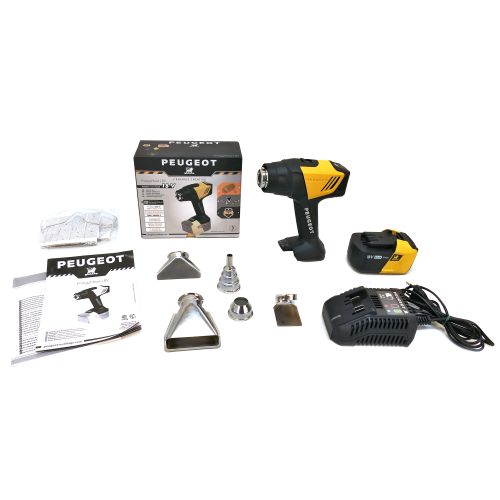 Décapeur à air chaud 18 V EnergyHeat-18V + batterie 5 Ah + chargeur PEUGEOT OUTILLAGE 650450 photo du produit