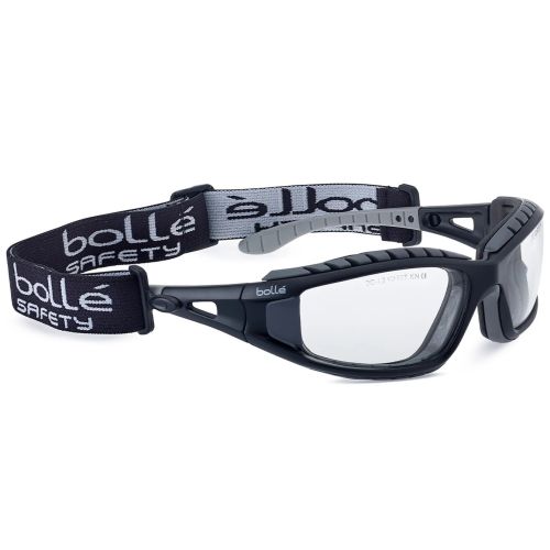 Lunettes Tracker incolore avec mousse + tresse maintien BOLLÉ SAFETY TRACPSI photo du produit