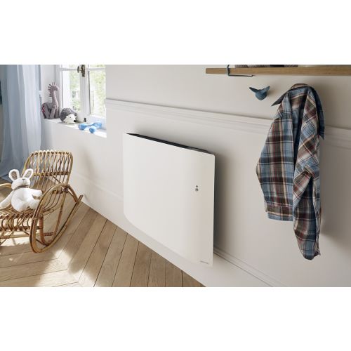 Radiateur électrique connecté lumineux DIVALI horizontal 1250W blanc carat - ATLANTIC - 507611 pas cher Secondaire 3 L