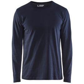 T-shirt manches longues marine fonce TXXXLT - BLÅKLÄDER - 350010428600XXXLT pas cher Principale M