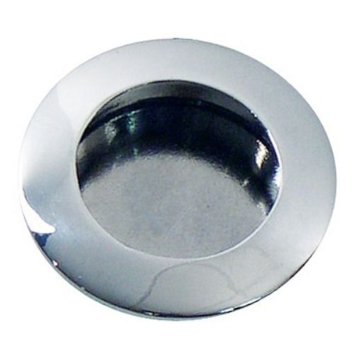 Poignée à encastrer ronde diamètre 40 mm zamak chromé CADAP P0035/4S photo du produit Principale L