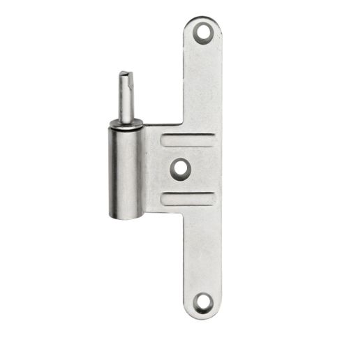 Lame mâle pour paumelle bois universelle forme en T droite acier zingué blanc MERMIER  M-789271 photo du produit