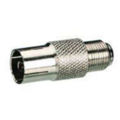 Adaptateur TV fiche D9,52mm femelle vers type F femelle - LEGRAND - 091049 pas cher