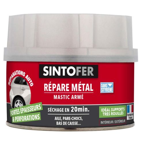 Sintofer mastic répare métal armé 170 ml SINTO 139900 photo du produit Secondaire 1 L