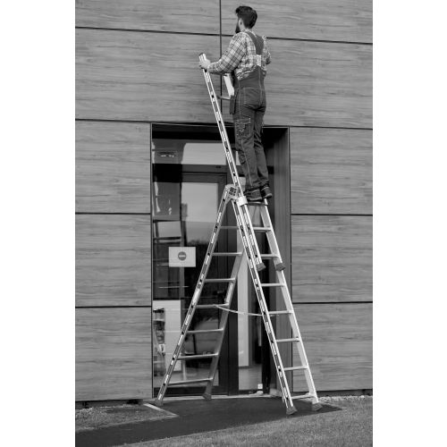Échelle Platinium transformable 3 plans 6,85m - TUBESCA-COMABI - 2443610 pas cher Secondaire 26 L