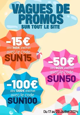 Code promotionnel SUN15 - SUN50 - SUN100