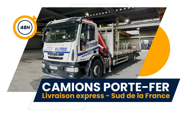 Camions porte-fert : livraison express dans le sud de la France