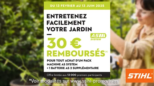 Offre de remboursement Gamme AS