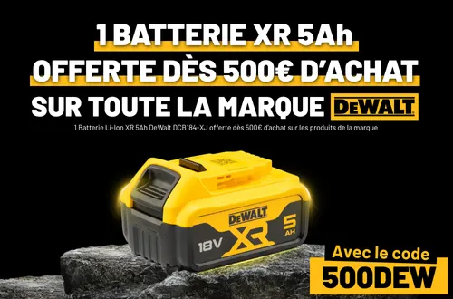 1 batterie offerte avec 500DEW