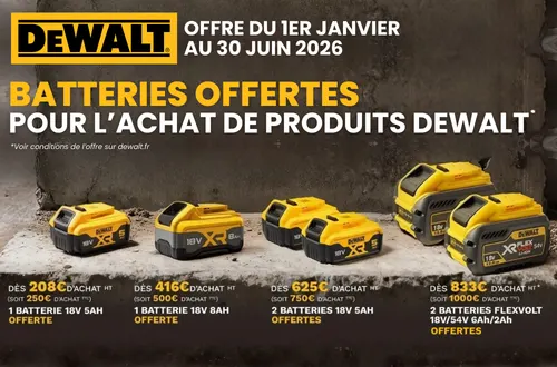Offre de remboursement Dewalt