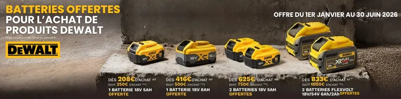 Offre de remboursement Dewalt