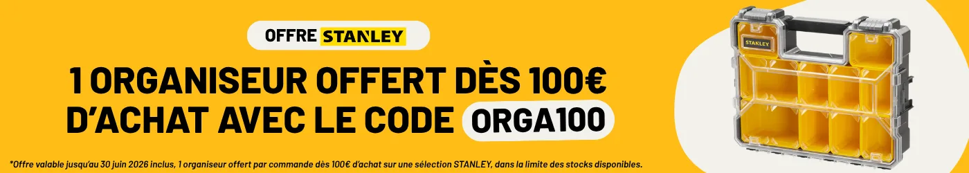 1 organiseur Stanley offert