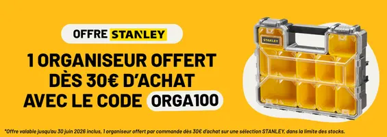 1 organiseur Stanley offert