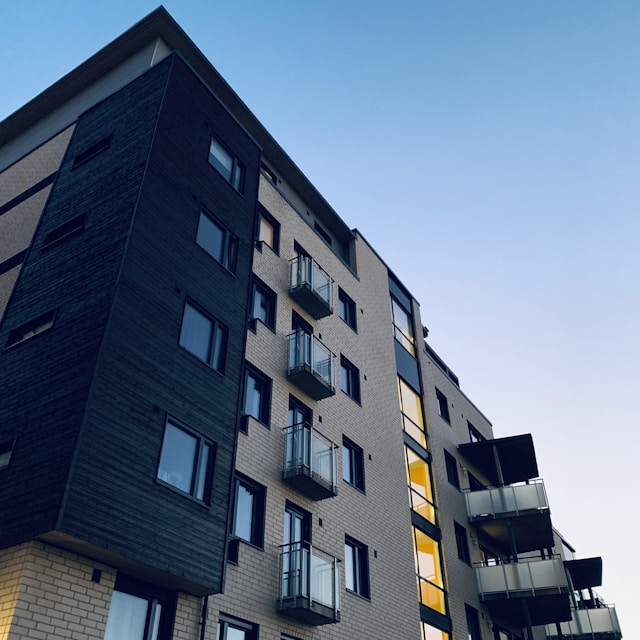 Immeuble collectif avec contrôle des accès