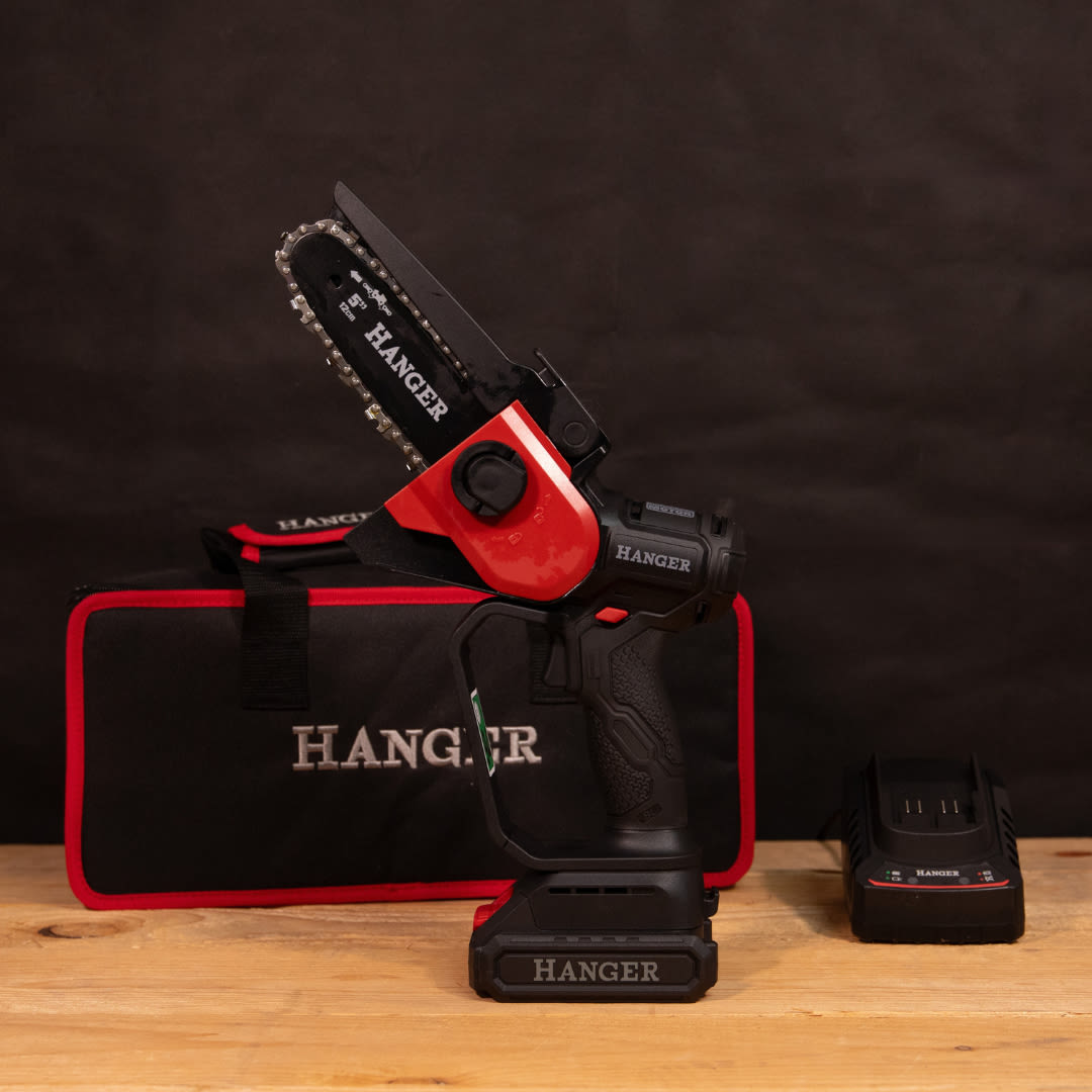 Scie d’élagage 18 V GS18S2 12 cm + batterie Li-Ion 2 Ah + chargeur rapide + sacoche de transport HANGER 430001 – Image 10