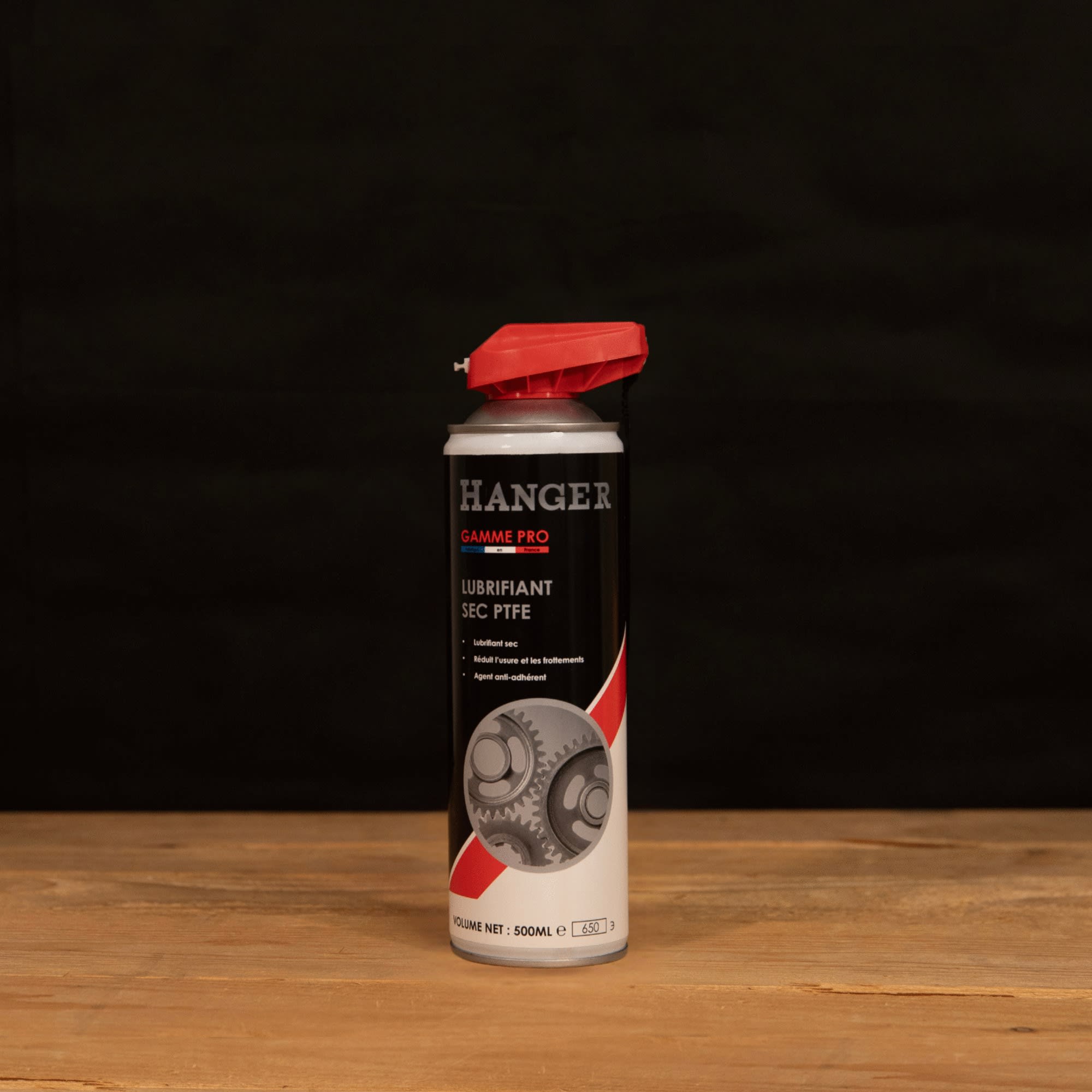 Lubrifiant sec au PTFE teflon 500 ml avec cobra rouge HANGER 700303 – Image 2
