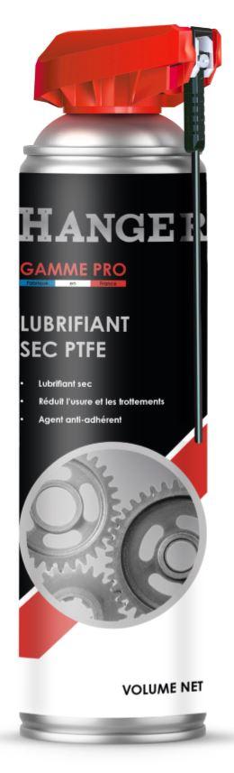 Lubrifiant sec au PTFE teflon 500 ml avec cobra rouge HANGER 700303