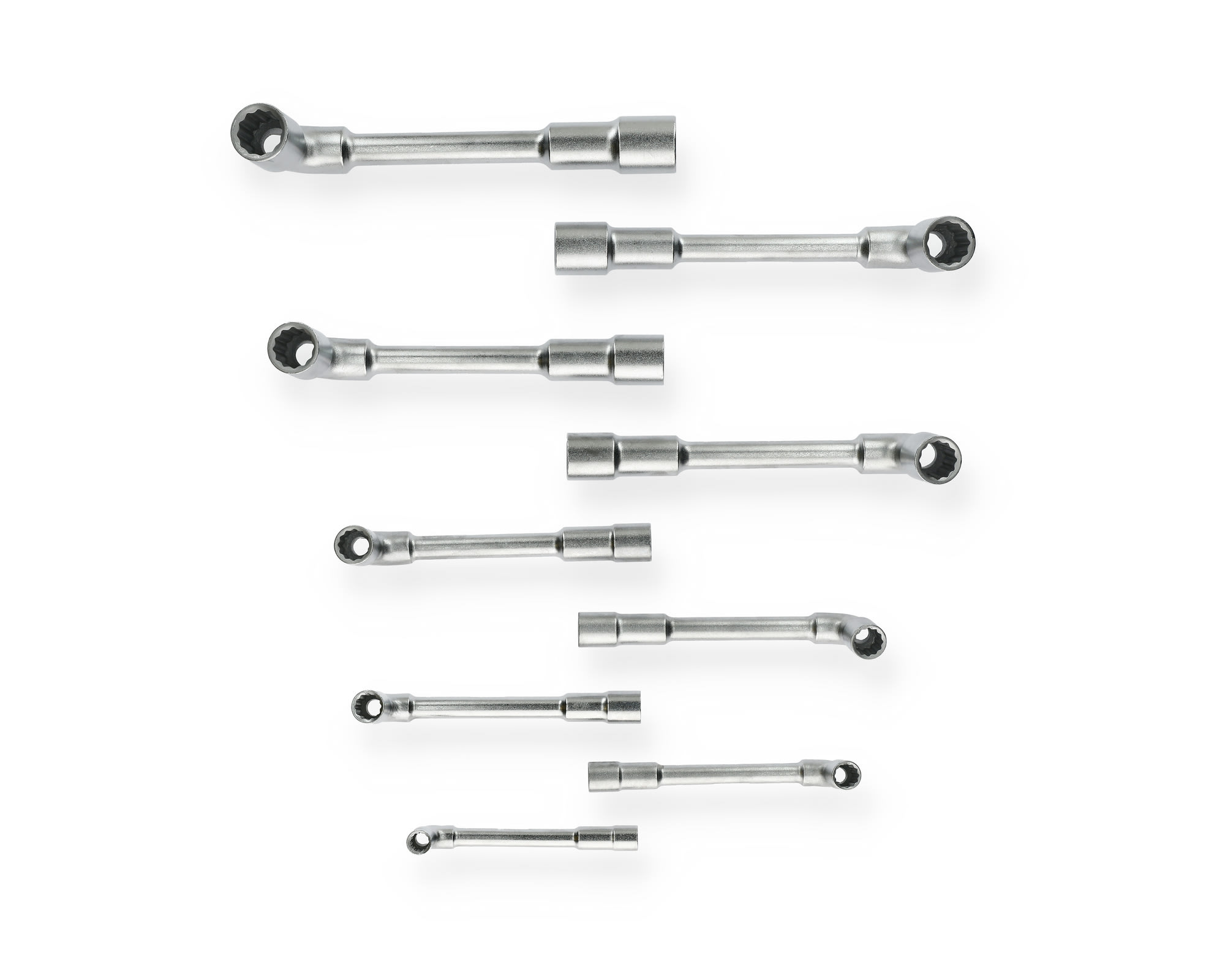 Jeu de 9 clés à pipe débouchées 6 x 12 pans de 8 à 19 mm HANGER 213090 – Image 5