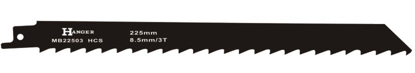 Lames de scie sabre MB22503 L 225 mm pour bois HANGER 150315
