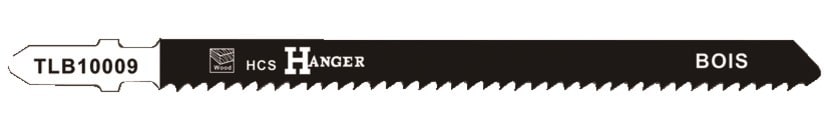 Pack de 5 lames de scie sauteuse TLB10009 pour bois 100 mm HANGER 150224