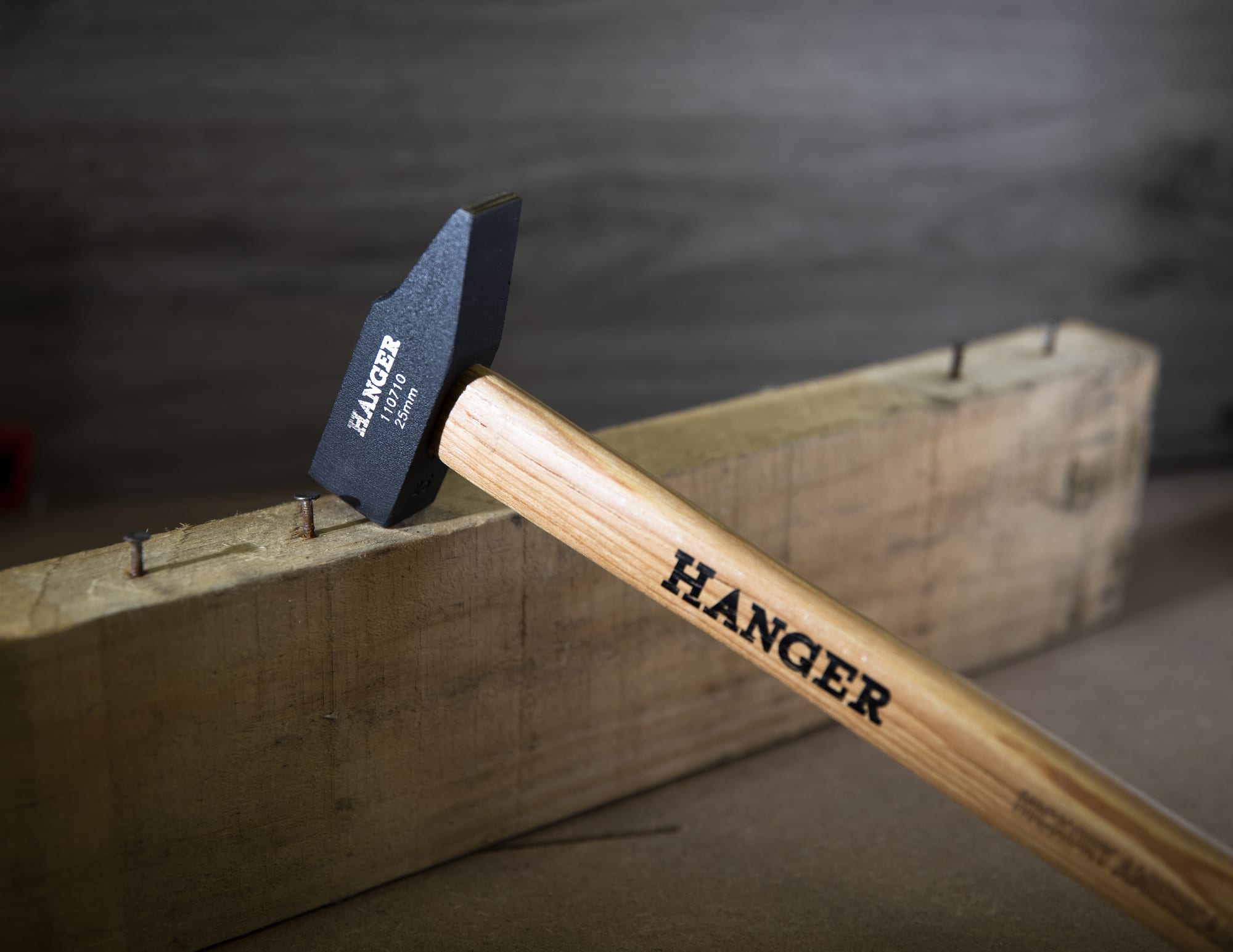 Marteau de mécanicien rivoir manche bois Hickory 25 mm HANGER 110710 – Image 3