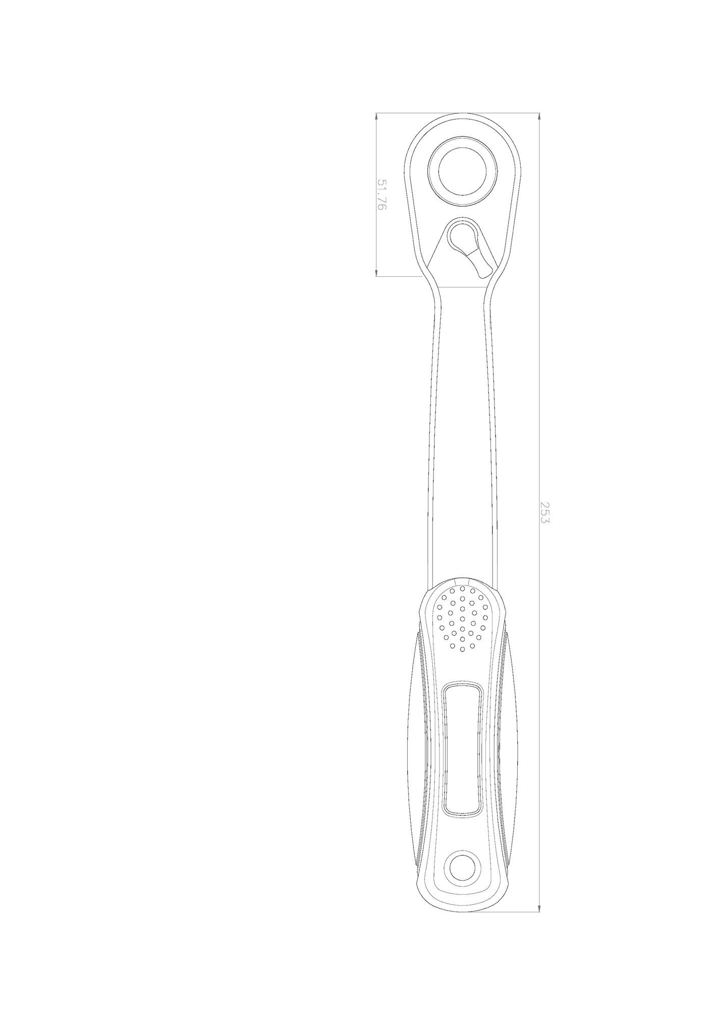 Cliquet standard réversible 1/2'' 72 dents HANGER 251090 – Image 7