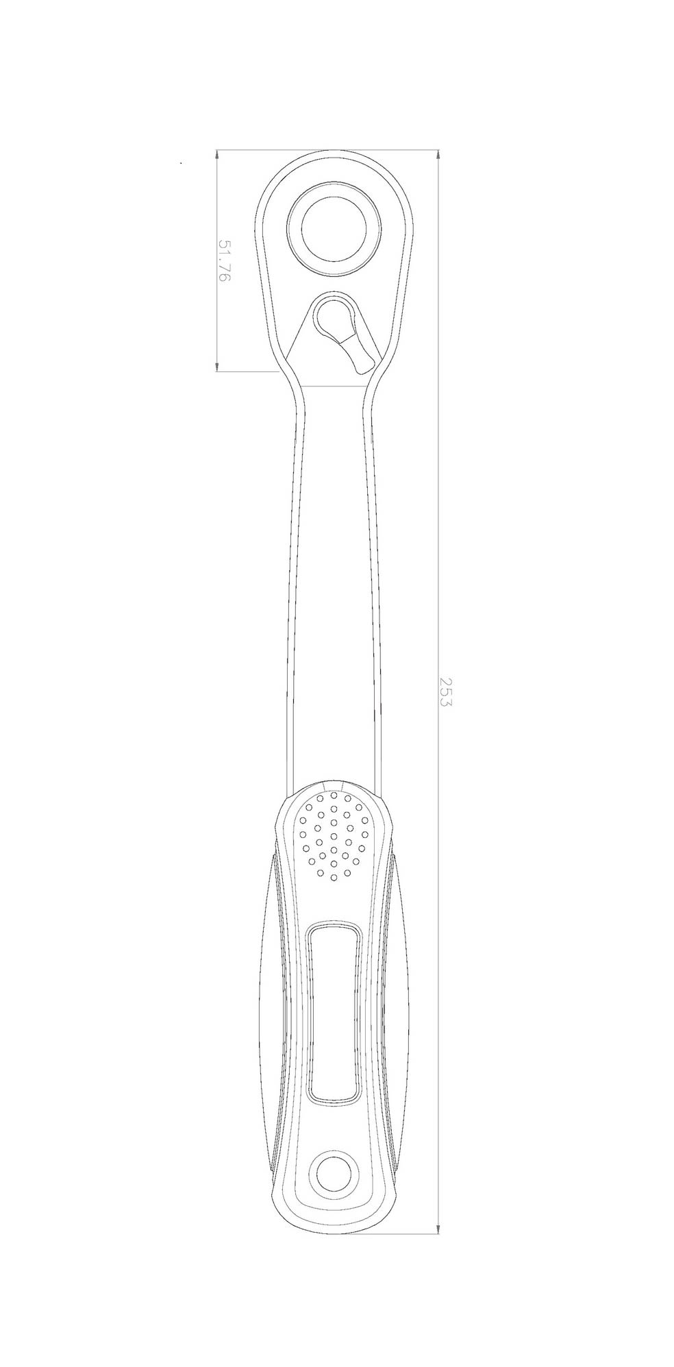 Cliquet standard réversible 1/2'' 72 dents HANGER 251090 – Image 4