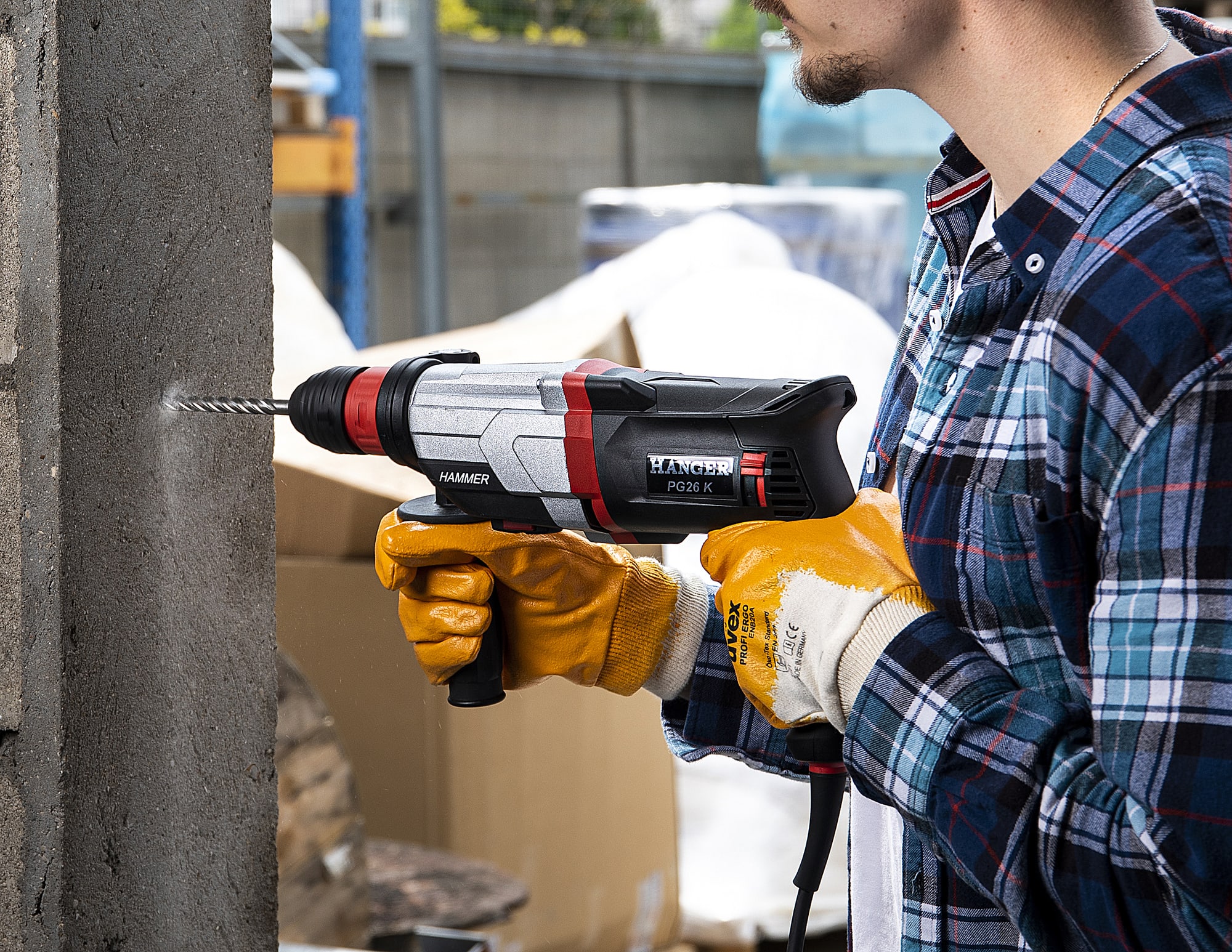 Perforateur burineur SDS-Plus 850 W PG26K + coffret HANGBOX HANGER 160002 – Image 13