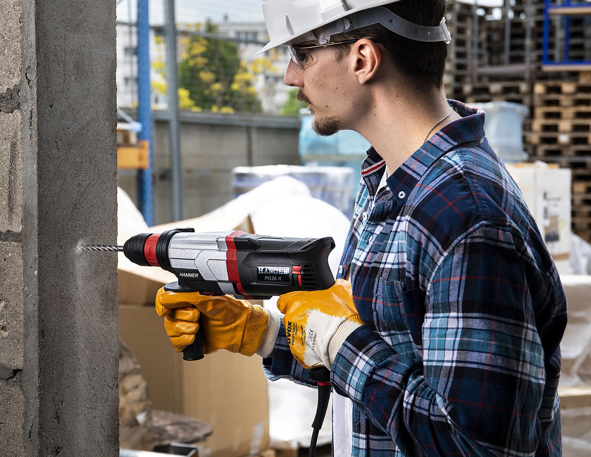 Perforateur burineur SDS-Plus 850 W PG26K + coffret HANGBOX HANGER 160002 – Image 12