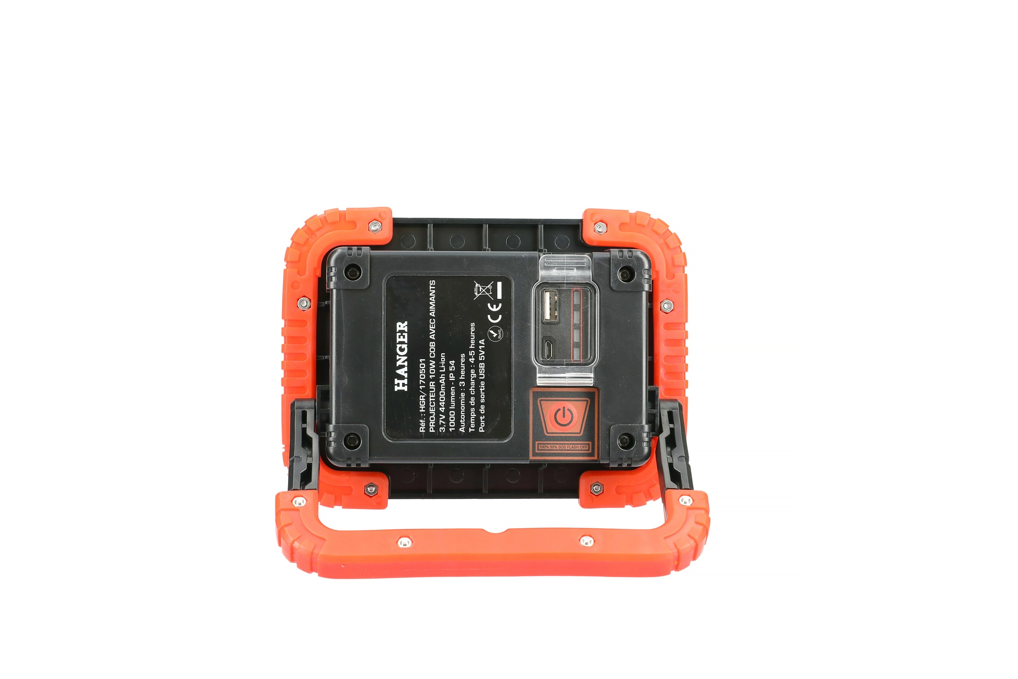 Projecteur de chantier LED 10 W extra plat sur batterie Lithium HANGER 170501 – Image 3