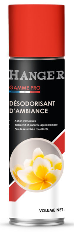 Désodorisant d'ambiance citron aérosol de 650 ml HANGER 700901