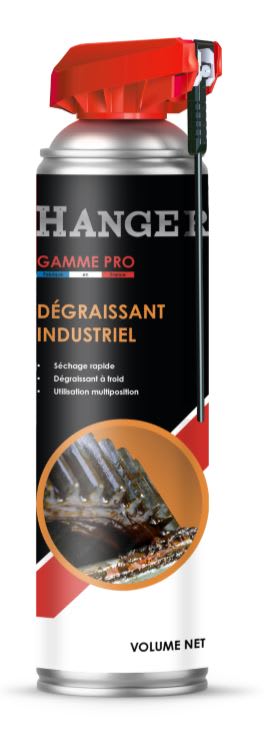 Dégraissant industriel 400 ml avec cobra rouge HANGER 700104