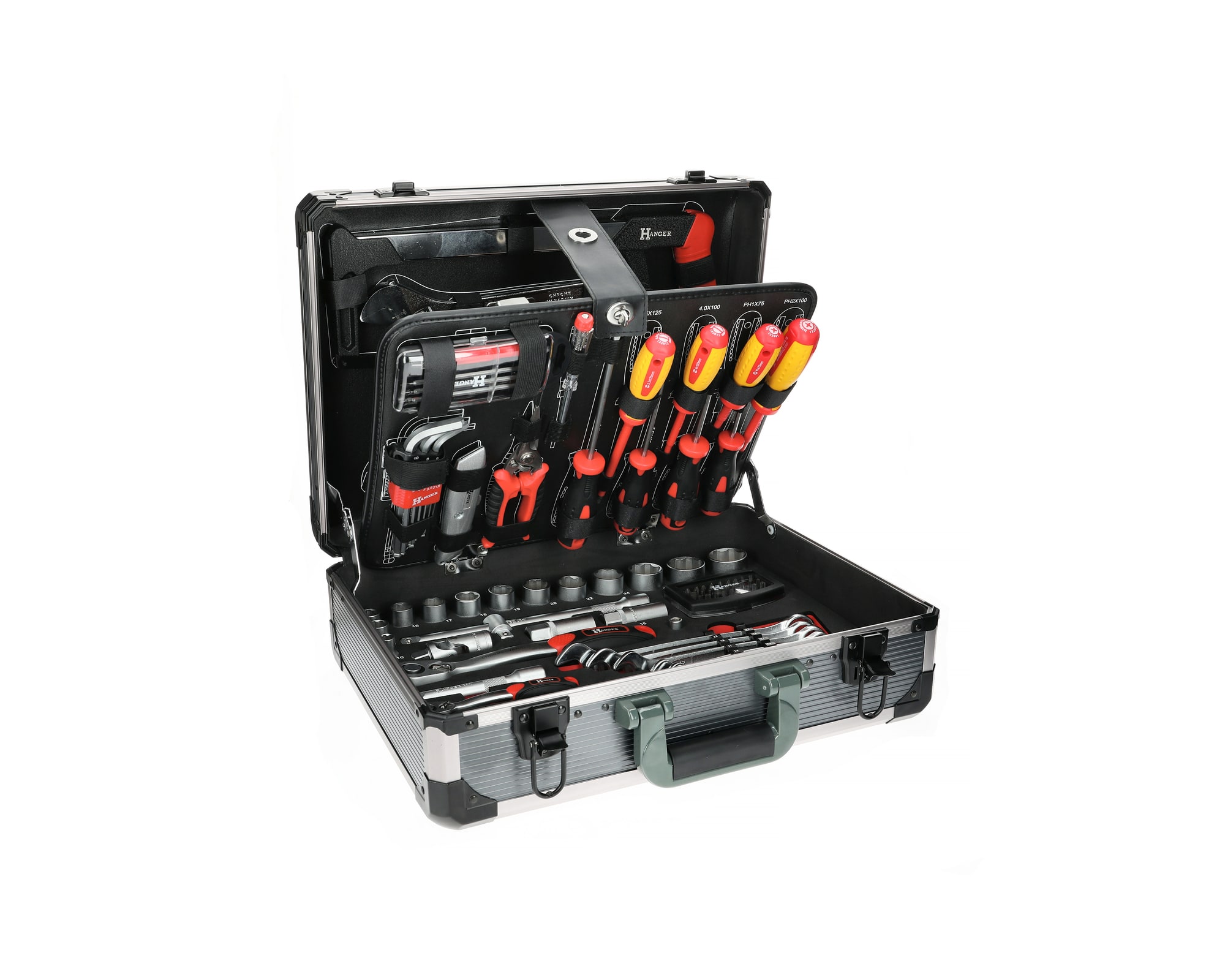 Mallette de maintenance professionnels 121 outils HANGER 251009