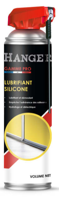 Lubrifiant silicone 400 ml avec cobra rouge HANGER 700304