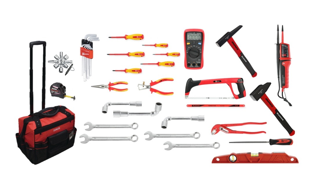 Composition maintenance sac + 22 outils