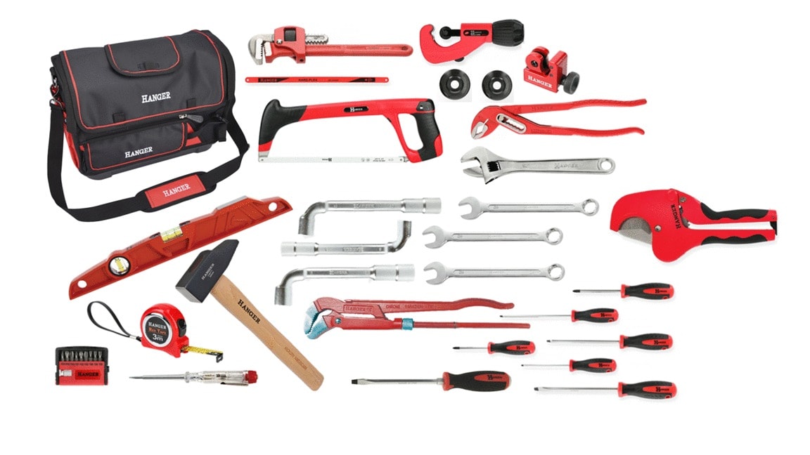 Composition plombier sac + 24 outils